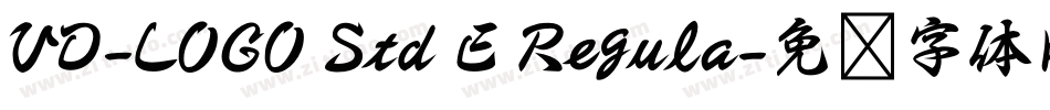 VD-LOGO Std E Regula字体转换